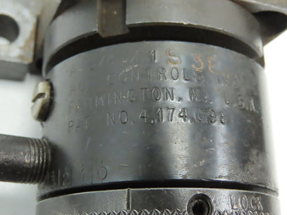 ACE Controls A3/4X1S Adjustable Shock Absorber 1" Stroke 4-Bolt Base w/ Oiler