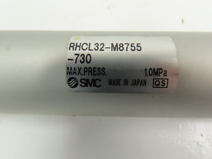 SMC RHCL32-M8755-730 High Power Pneumatic Air Cylinder 32mm x 730mm Foot Mount