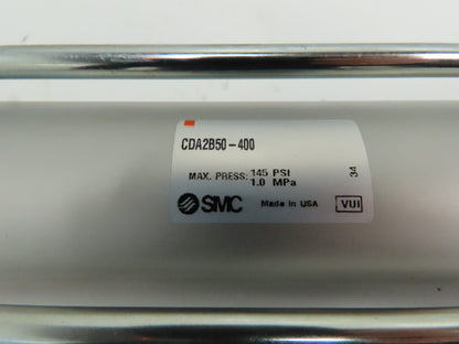 SMC CDA2B50-400 Pneumatic Double Acting Tie-Rod Air Cylinder 50mm x 400mm 145PSI