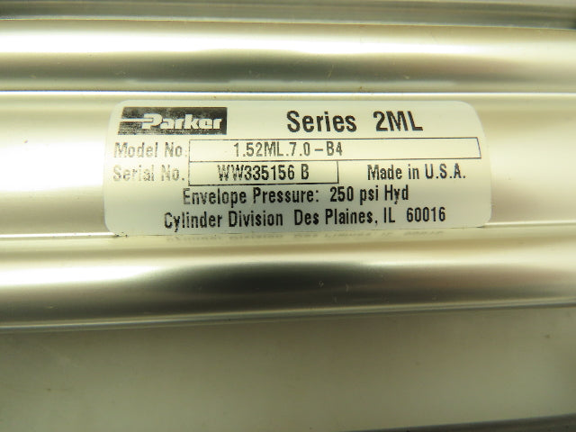 Parker HBT15-07B4TL-B Linear Thrust Slide Actuator Guided Cylinder 7" Stroke 2ML