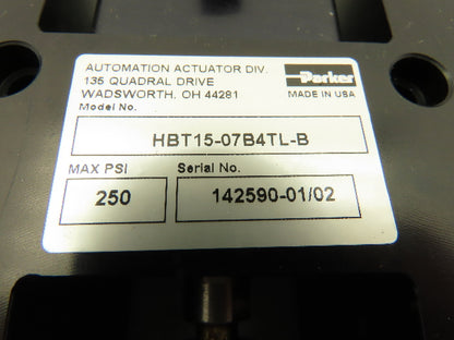 Parker HBT15-07B4TL-B Linear Thrust Slide Actuator Guided Cylinder 7" Stroke 2ML