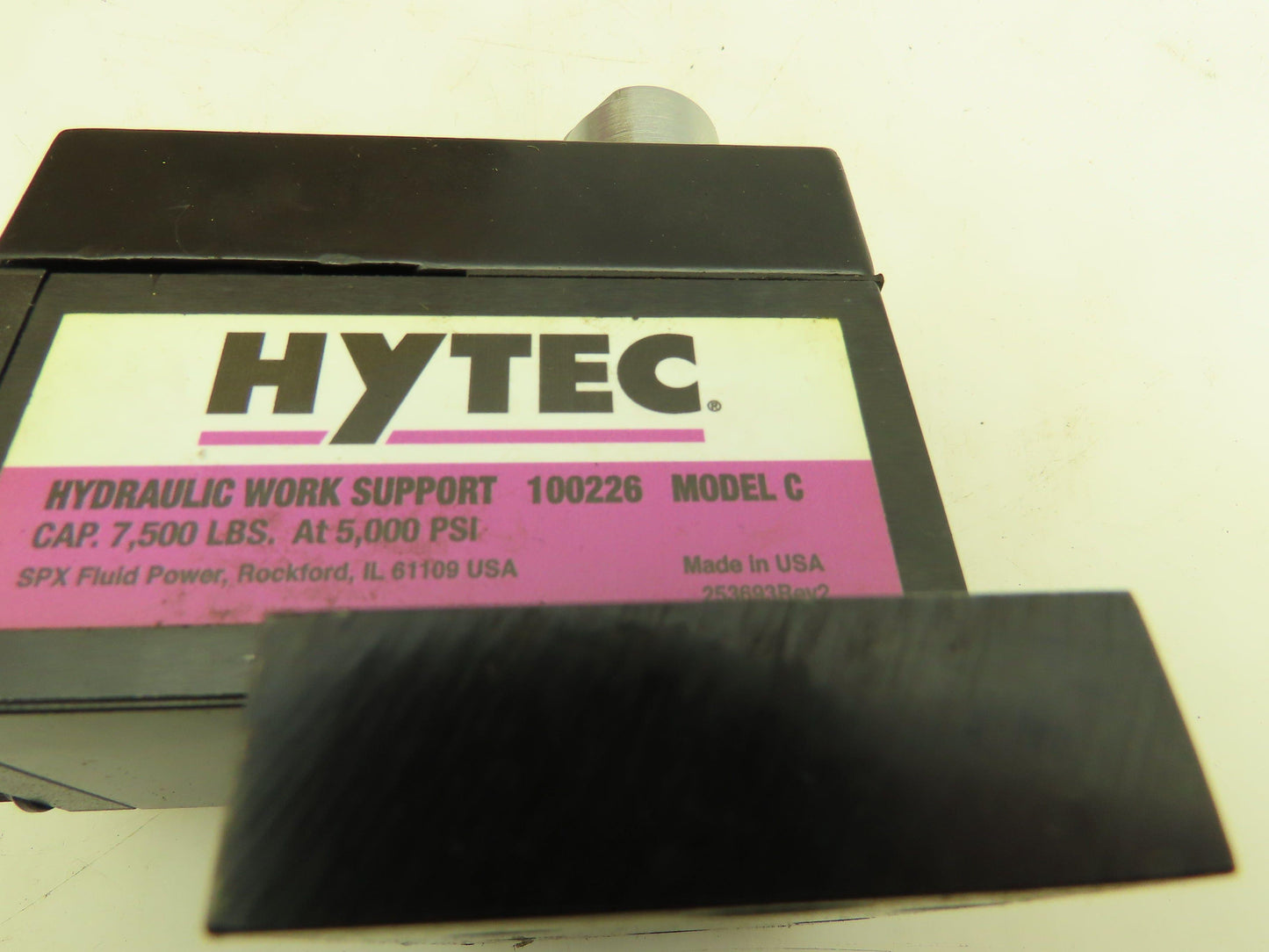 Hytec 100226 Spring Advance Work Support 3/4" Stroke 7500Lb 5000 PSI Model C