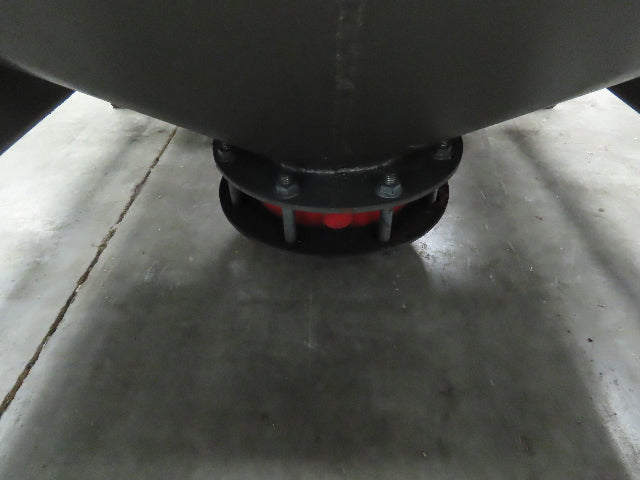 36" X 36" Portable Steel Bulk Material Bin Gravity Hopper With Fork Pockets