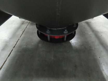 36" X 36" Portable Steel Bulk Material Bin Gravity Hopper With Fork Pockets