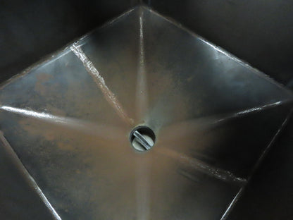 36" X 36" Portable Steel Bulk Material Bin Gravity Hopper With Fork Pockets