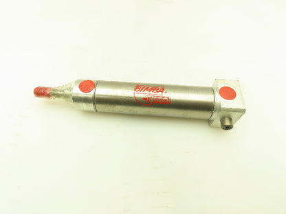Bimba BRTM-174-D Pneumatic Air Cylinder Block Mounted SS 1 1/2" Bore x 4" Stroke