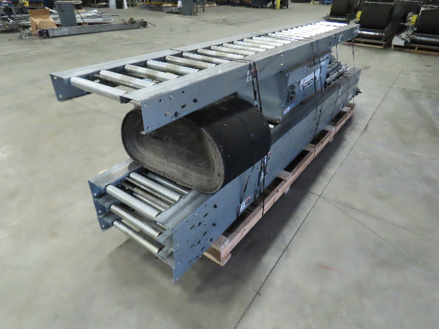 Automotion 24"x 52' Modular Roller Bed Incline Belt Conveyor Center Drive 460V