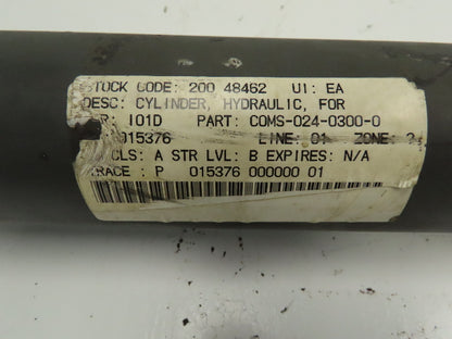 Hydraulic Cylinder Double Acting 2.5" Bore 35" Stroke Pillow Block Flange Mount