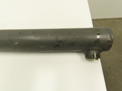 Hydraulic Cylinder Double Acting 2.5" Bore 35" Stroke Pillow Block Flange Mount