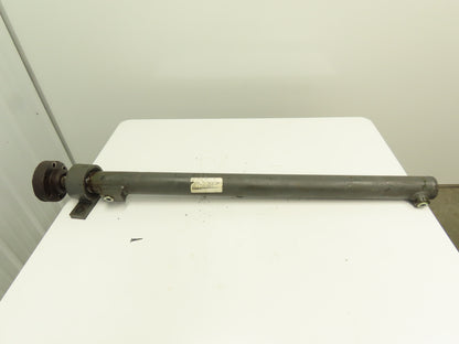 Hydraulic Cylinder Double Acting 2.5" Bore 35" Stroke Pillow Block Flange Mount