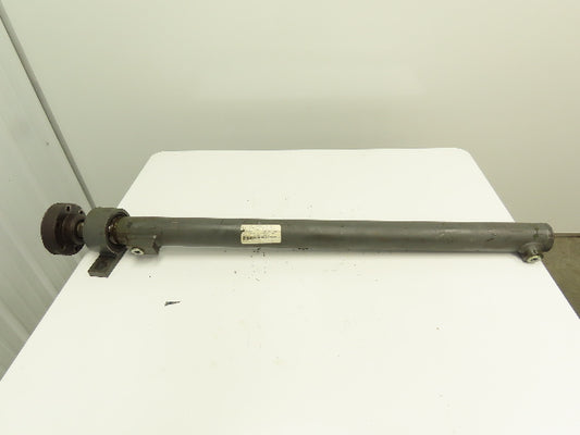 Hydraulic Cylinder Double Acting 2.5" Bore 35" Stroke Pillow Block Flange Mount