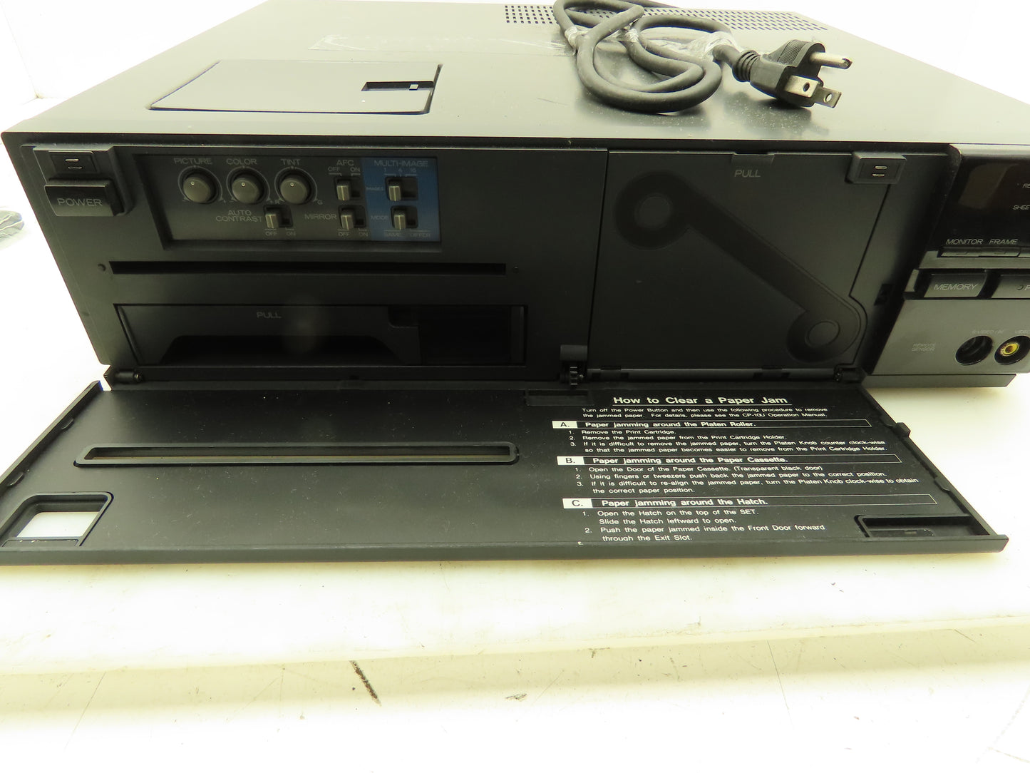 Mitsubishi CP-10U Video Printer Color Remote