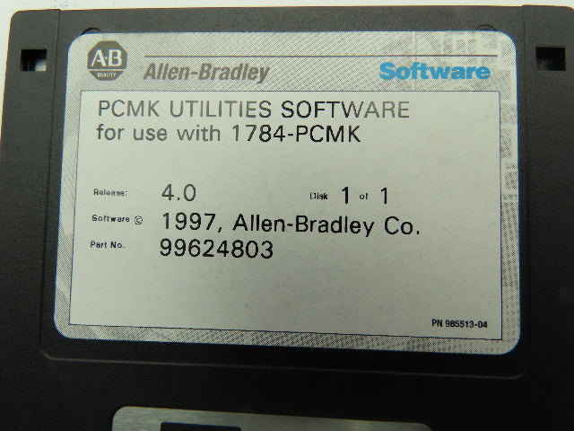 Allen Bradley 99624803 Utilities Software Floppy Disk 1784-PCMK