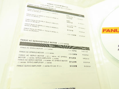 Fanuc A08B-9012-J003#JA Series 30i/31i/32i Model A Servo CD-ROM Manual Ver 2.10