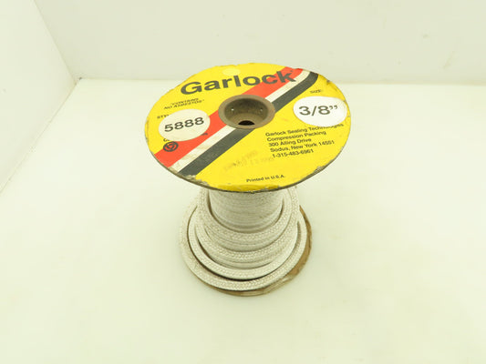 Garlock PTFE Yarn Compression Packing Lattice Braid Filament 3/8" 5888 Type 25'