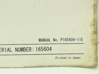 Mazak H255SG0019E CNC Operation Manual For FH-6800  (2004)