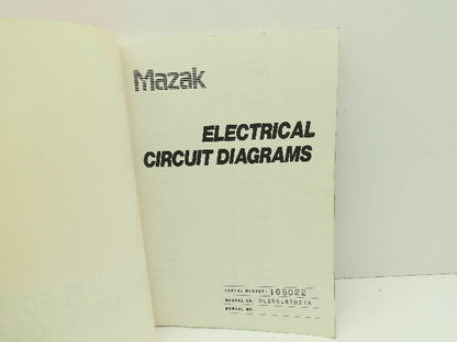 Mazak DL255LB7001A Electrical Wiring Diagram Manual