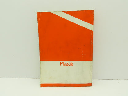 Mazak DL255LB7001A Electrical Wiring Diagram Manual