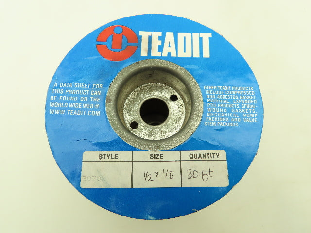 Teadit 3070W Gasket Tape 1/2x 1/8" Filament Tape Single Jacketed Pump Gasket 30'