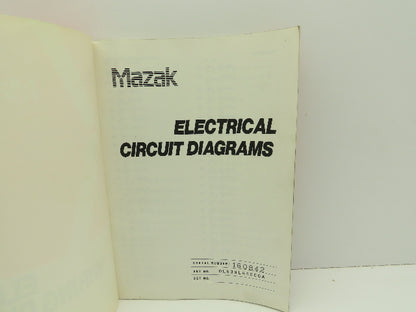 Mazak DL539LA4000A Electrical Wiring Diagram Manual