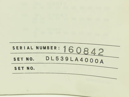 Mazak DL539LA4000A Electrical Wiring Diagram Manual