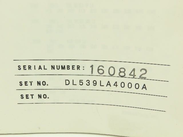 Mazak DL539LA4000A Electrical Wiring Diagram Manual
