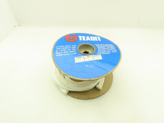 Teadit 2006 Braided Packing Gasket Seal 3/16 Sq White PTFE Yarn 46" 40"
