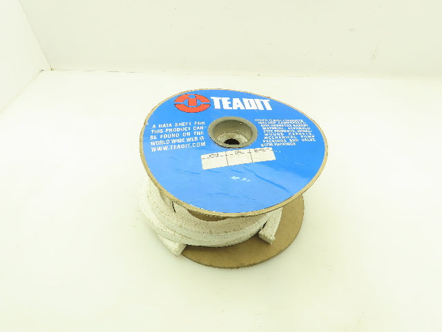 Teadit 2006 Braided Packing Gasket Seal 3/16 Sq White PTFE Yarn 46" 40"