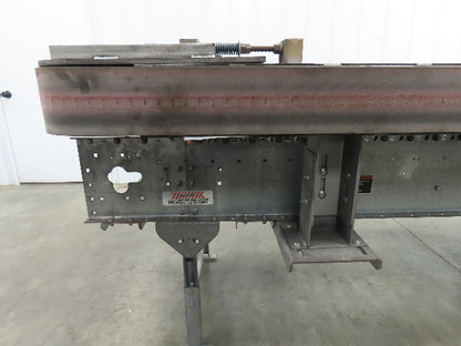 Automotion 7' X 24"Power Roller Conveyor V-Belt Drive w/VFD And Box Straightener