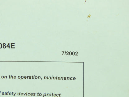 Mazak H963SA0084E Operating Manual for FMS Controller Ver E  (2002)