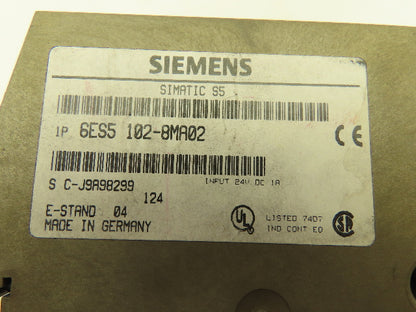 Siemens 6ES54028MA02 PLC Digital Input Output Module Processor Unit CPU Lot