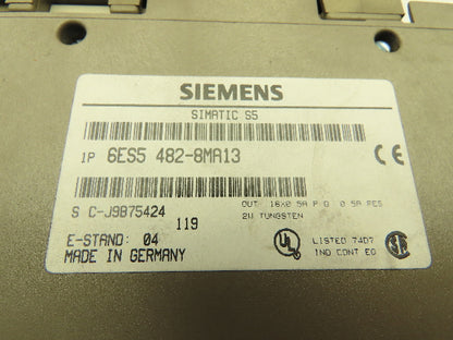 Siemens 6ES54028MA02 PLC Digital Input Output Module Processor Unit CPU Lot