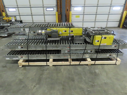 Automotion 15"x 66' Belt Drive Live Roller Bed Conveyor 460V End Drive 95FPM
