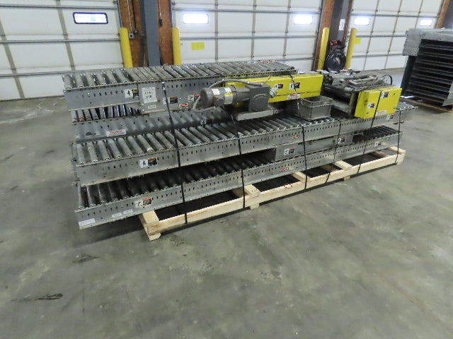 Automotion 15"x 66' Belt Drive Live Roller Bed Conveyor 460V End Drive 95FPM