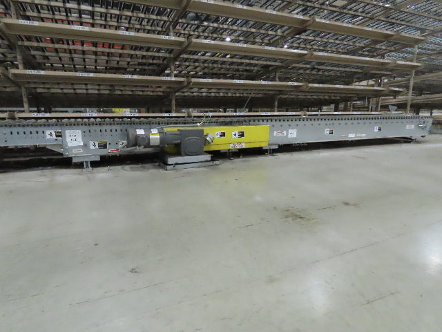Automotion 15"x 66' Belt Drive Live Roller Bed Conveyor 460V End Drive 95FPM