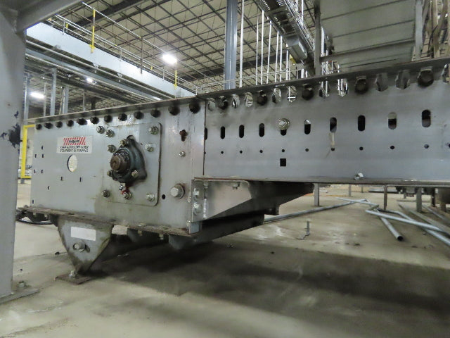 Automotion 15"x 66' Belt Drive Live Roller Bed Conveyor 460V End Drive 95FPM