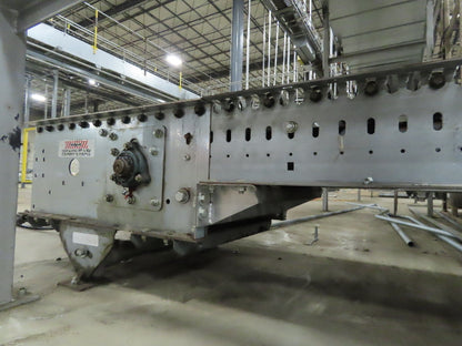 Automotion 15"x 66' Belt Drive Live Roller Bed Conveyor 460V End Drive 95FPM