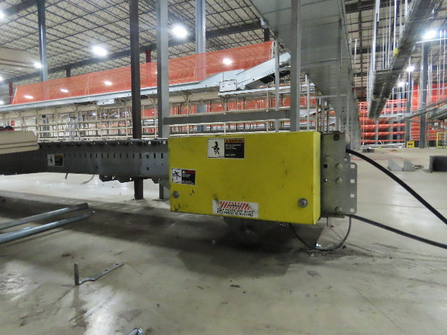 Automotion 15"x 66' Belt Drive Live Roller Bed Conveyor 460V End Drive 95FPM
