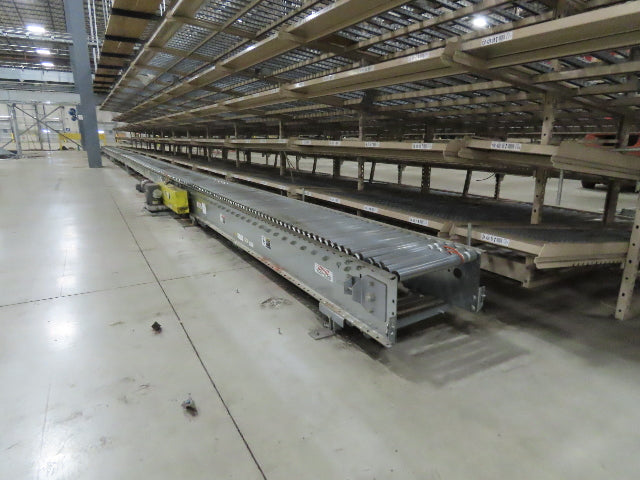 Automotion 15"x 66' Belt Drive Live Roller Bed Conveyor 460V End Drive 95FPM