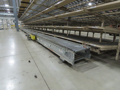 Automotion 15"x 66' Belt Drive Live Roller Bed Conveyor 460V End Drive 95FPM