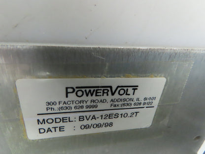 Powervolt BVA-12ES10.2T Power Supply 12VDC 10.2A Amps 10-240V Input Power Volt