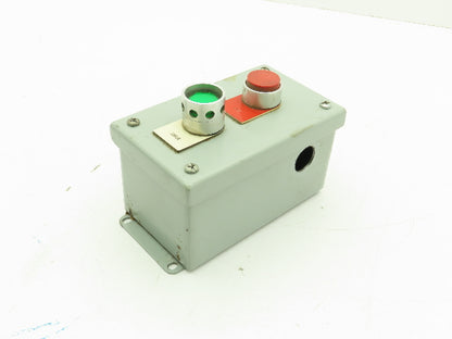 B-Line 2 Pushbutton Enclosure Control Station On/Off 800E Switch 3x3x6"