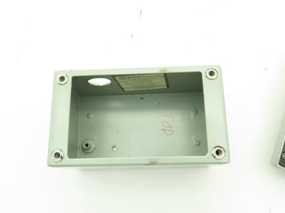 B-Line 2 Pushbutton Enclosure Control Station On/Off 800E Switch 3x3x6"