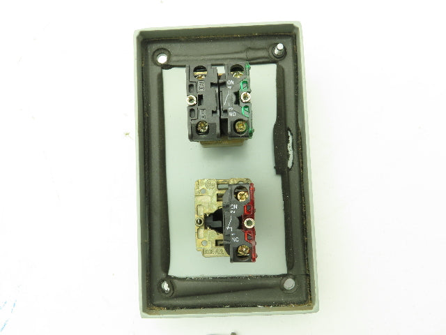 B-Line 2 Pushbutton Enclosure Control Station On/Off 800E Switch 3x3x6"