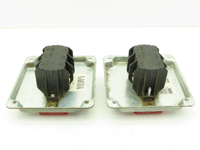 P&S 7843 Manual Motor Control Switch On/Off 40A 3-Pole 3Ph 120-600V Lot of 2