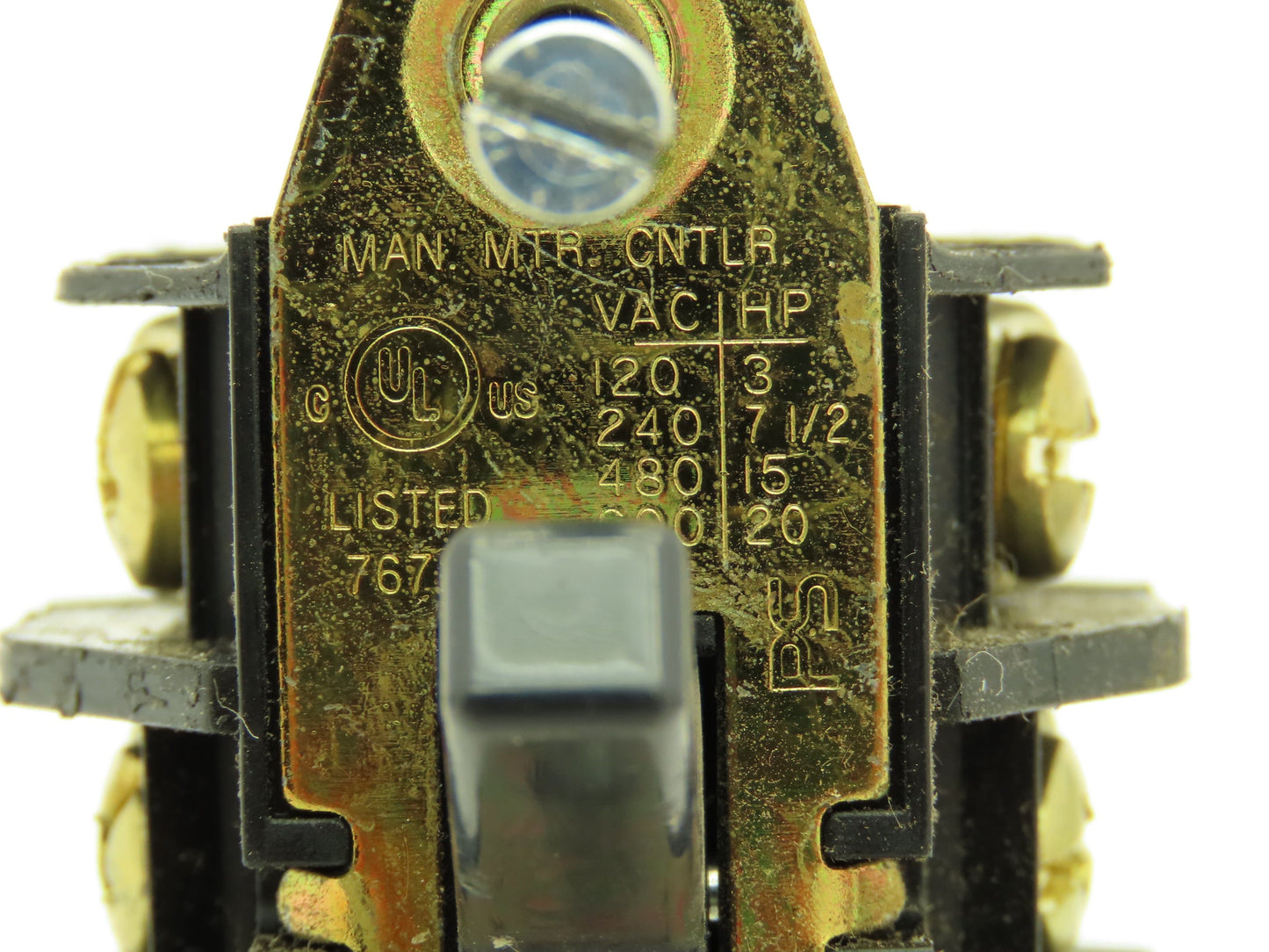 P&S 7843 Manual Motor Control Switch On/Off 40A 3-Pole 3Ph 120-600V Lot of 2