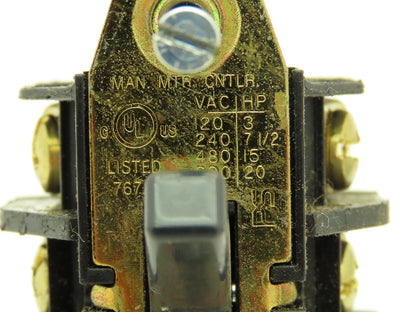 P&S 7843 Manual Motor Control Switch On/Off 40A 3-Pole 3Ph 120-600V Lot of 2