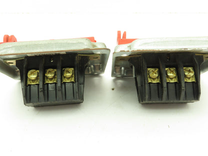P&S 7843 Manual Motor Control Switch On/Off 40A 3-Pole 3Ph 120-600V Lot of 2
