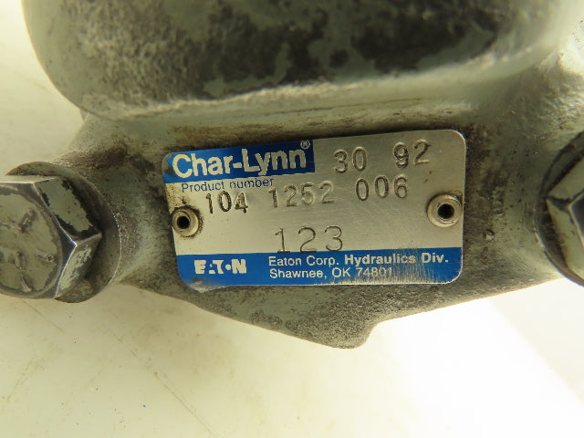 Eaton 104-1252-006 Hydraulic Geroler Disc Valve Motor 20GPM 3000 PSI 1" Shaft