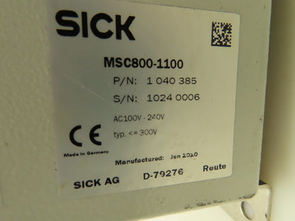 SICK MSC800-1100 1040385 Controller Systems Components Barcode Scanner Unit